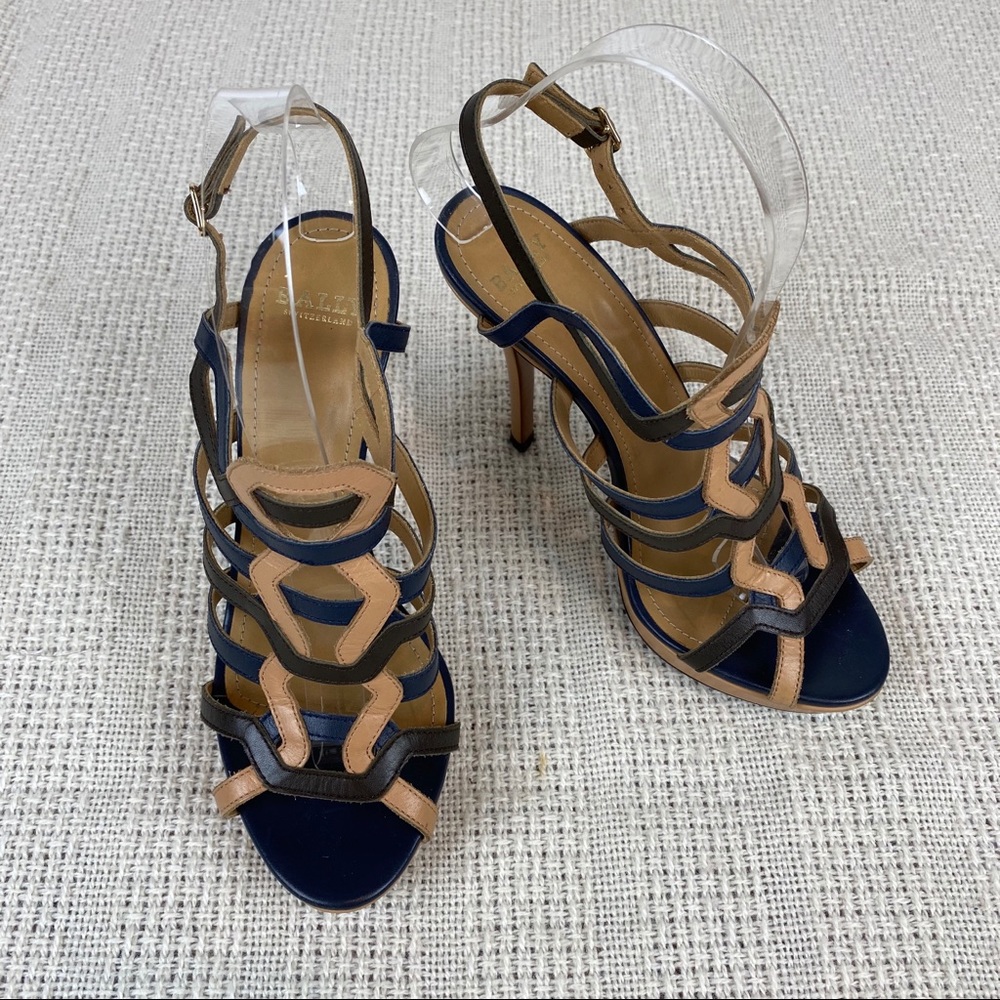 Bally Switzerland Ethna Caged Strap Heel Shoes